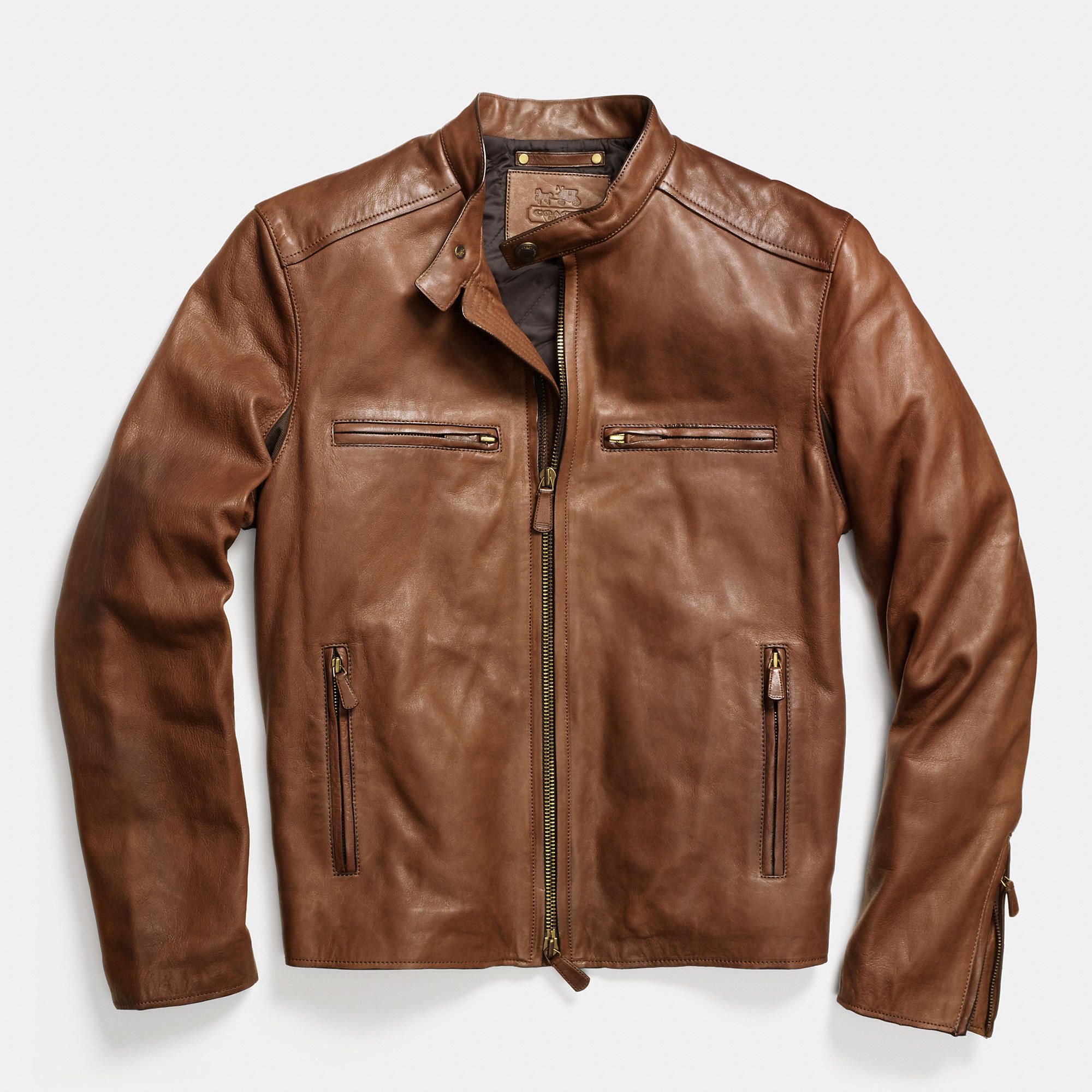 Coach bleeckers leather jacket
