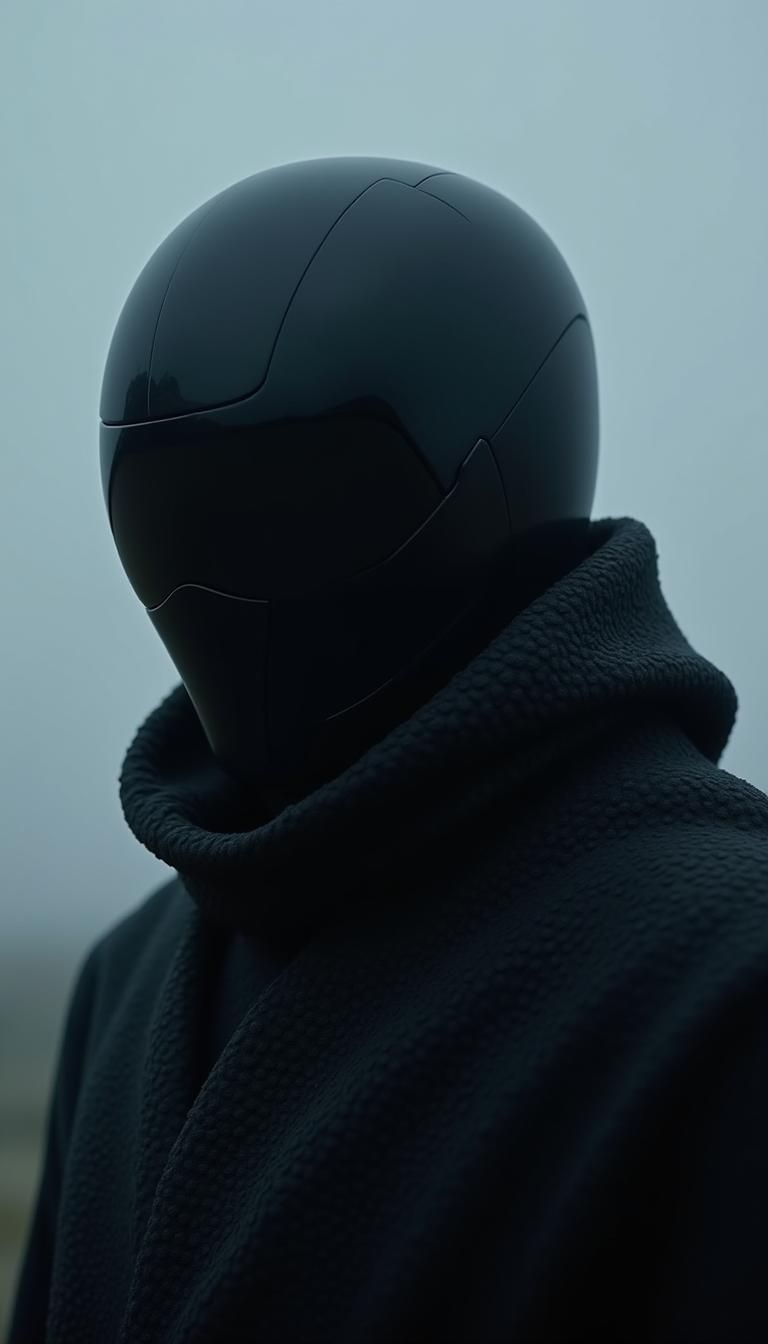 black full face helmet