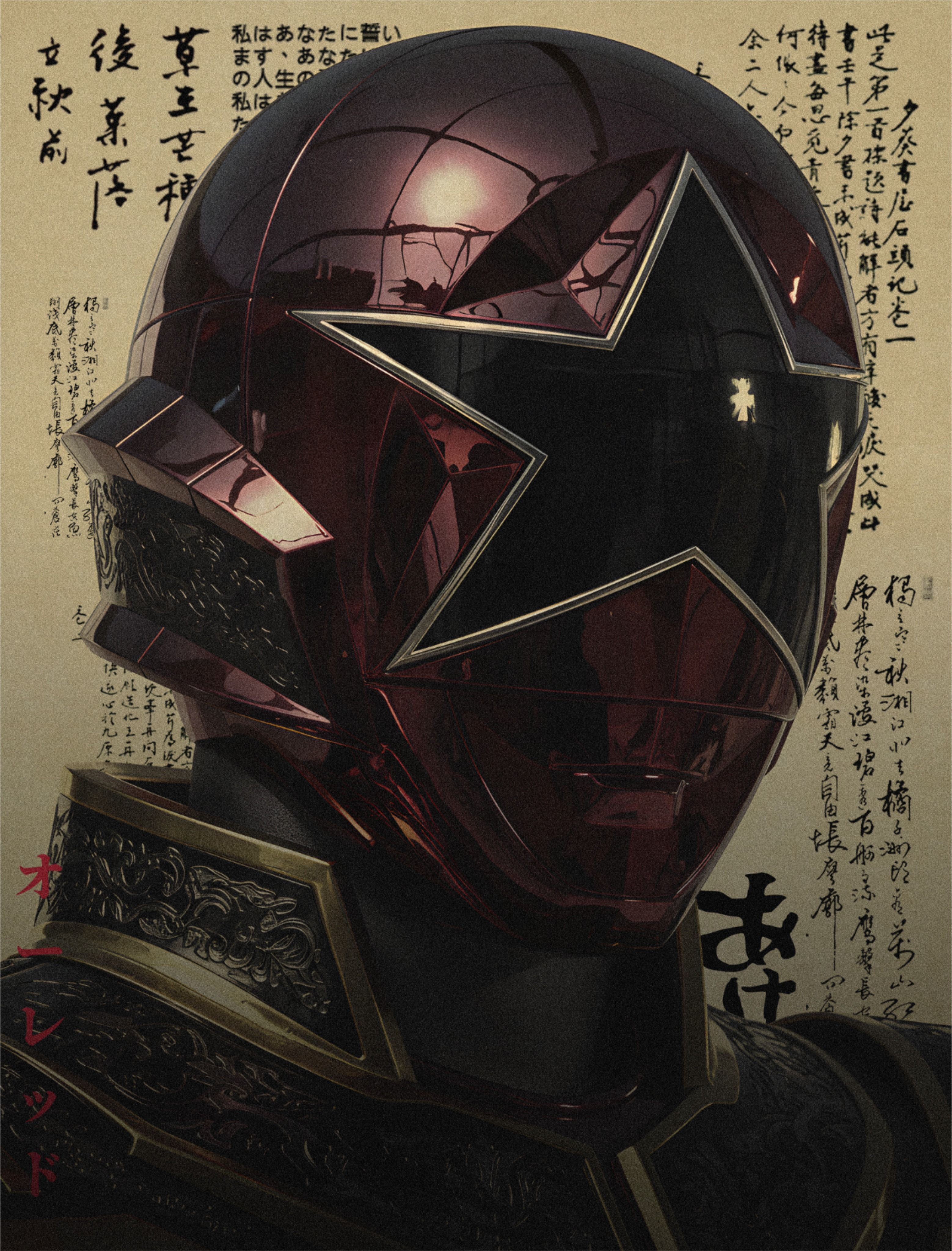 Power Rangers Zeo Red x Old Poster