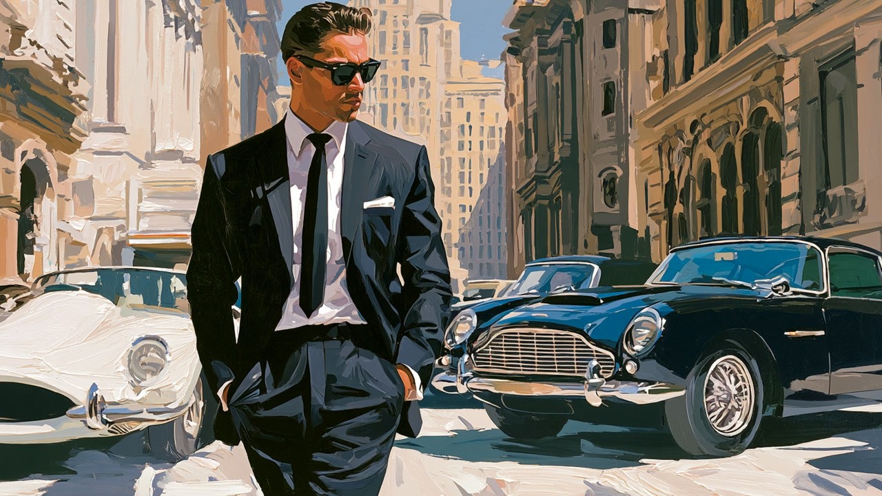 Cover for BANKERS' HOURS | 1960s Spy Jazz & City Noir Lounge | Focus, Work & Calm